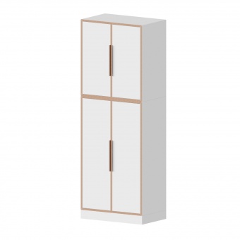 qickly® Schrank, 5 OH, 4 Türen, B/H/T: 70,1x176x42,6 cm 